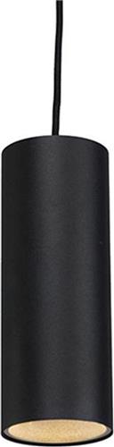 QAZQA tubo - Design LED Smart Minimalistische hanglamp incl. wifi - 1 lichts - Ø 10 cm - Zwart - Woonkamer | Slaapkamer | Keuken