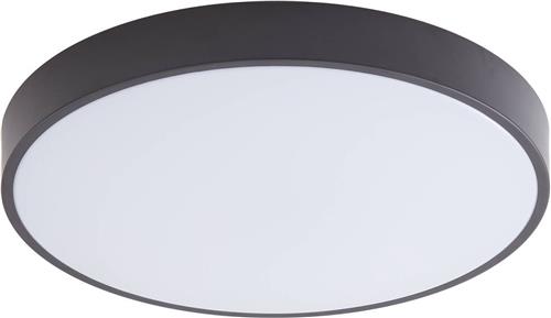 Lindby - Slimme plafondlamp - RGB - met dimmer - 1licht - Plastic, metaal - H: 7.5 cm - wit, zwart - Inclusief lichtbron