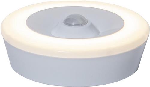 Star Trading LED nachtlamp Functioneel, oriëntatielicht, batterij, schemersensor, wit, rond, bewegingsmelder, Ø 8,6 cm
