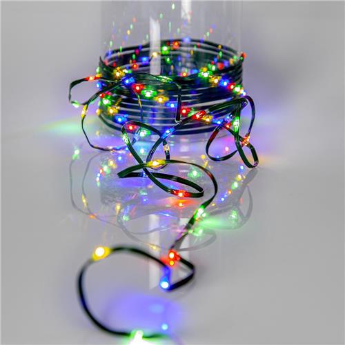 Star Trading LED sprookjesverlichting Dew Drop Micro, groen, voor buiten, kleurrijk, 36m