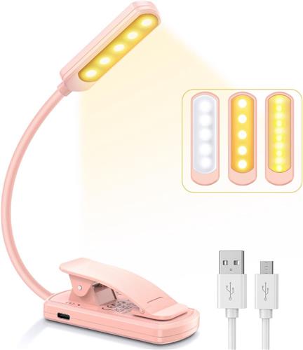 Solacis Leeslampje voor in bed - Leeslampje voor boek - Leeslampje slaapkamer - Kind - Volwassenen - Must have voor in uw kamer!