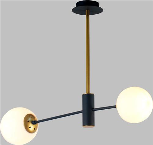 Design hanglamp Danley, 2-lichts - melkwit
