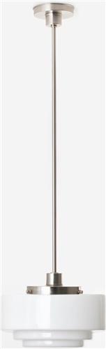 Art Deco Trade - Hanglamp Getrapt Ø 30 20's Matnikkel