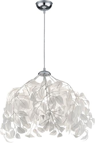 LED Hanglamp - Torna Lovy - E27 Fitting - 1-lichts - Rond - Glans Chroom - Aluminium