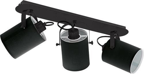 EGLO Villabate Spot - 3 lichts - E27 - Zwart