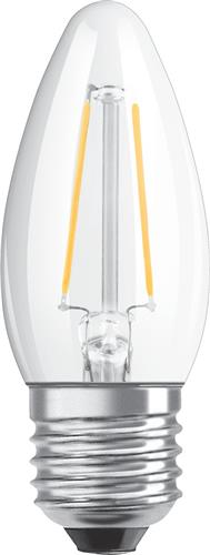 Ledvance Classic LED E27 Kaars Filament Helder 4.8W 470lm - 827 Zeer Warm Wit | Dimbaar - Vervangt 40W
