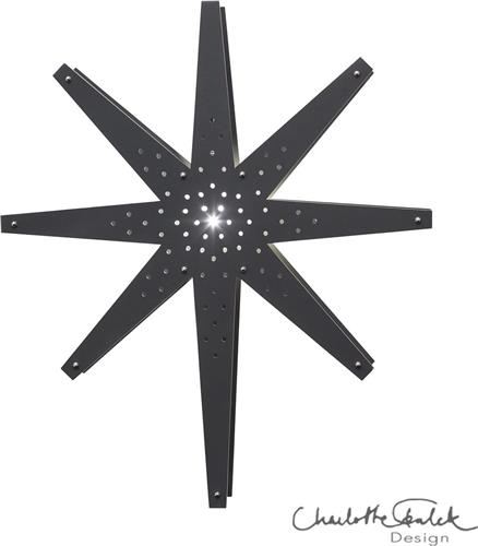Star Trading houten ster hanglamp 'Tall', groot, 70cm, grafiet