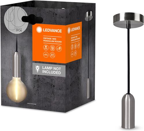 LEDVANCE Vintage 1906® hanglamp ROND E27, chroom