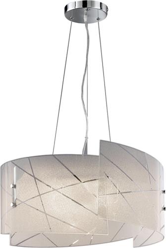 LED Hanglamp - Hangverlichting - Trion Sandra - E27 Fitting - 3-lichts - Rond - Mat Wit - Glas