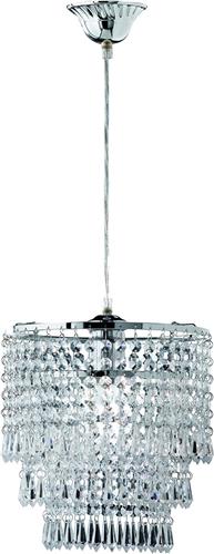 LED Hanglamp - Hangverlichting - Torna Oranta - E27 Fitting - 1-lichts - Rond - Mat Chroom - Aluminium