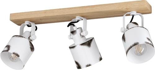 EGLO Kilburn Spot - E27 - 59 cm - Bruin/Wit - Staal