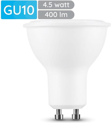 Modee GU10 LED Lamp 4.5W - 400lm - 4000K - Neutraal Wit - LED Spot - Vervangt 35W Halogeen Gloeilamp