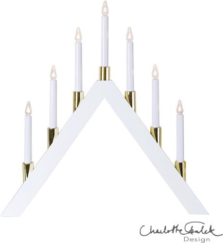 Star Trading LED lichtboog 'Halla', 7 lampjes, hout, wit