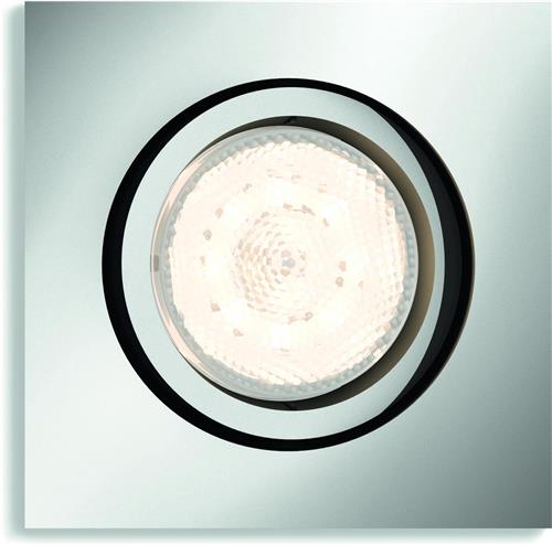 Philips Shellbark - Inbouwspot - 1 Lichtpunt - chroom - 1 x 500lm