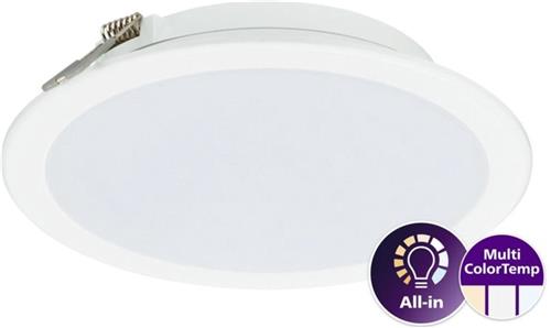 Philips - LED Downlight Lediniare DN065B Meta lWit 12W 1200lm 110D - 830-840-865 CCT | 175mm - Zaagmaat 150mm - IP20