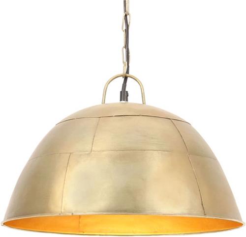 vidaXL Hanglamp industrieel vintage rond 25 W E27 41 cm messingkleurig