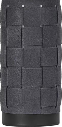 LEDVANCE tafellamp Decor Felt Weaving Tube grijs van vilt en metaal, E14, 120 mm diameter , warme lichteffecten dankzij de geweven kap, duurzaam dankzij vervangbare lichtbron, eenvoudig te installeren