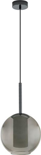 EGLO Tindari Hanglamp - E27 - Staal;Glas - Wit;Grijs