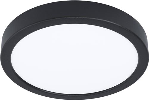 EGLO Fueva 5 Opbouwlamp - LED - Ø 21 cm - Zwart/Wit - Bewegingssensor