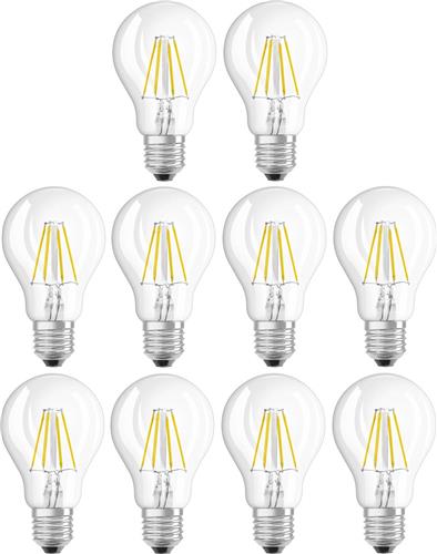 10 stuks Ledvance LED lamp E27 6.5W 806lm 2700K Helder Niet-Dimbaar A60