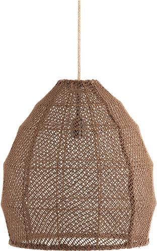 Light & Living Hanglamp Makassar - 42cm - Donkerbruin