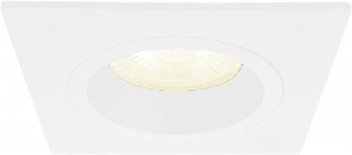 Inbouwspot Wietse met Philips HUE White - Voor binnen / woonkamer / keuken / slaapkamer - inbouwspot - Wit - vierkant - IP20 - GU10 - Buitendiameter: 93MM - boorgat: 75-81MM - min. Inbouwdiepte: 70MM