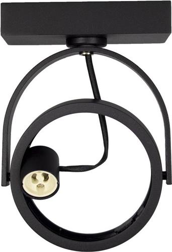 Plafondspot armatuur - Voor AR111 spots - GU10 fitting - Zwart - Aluminium