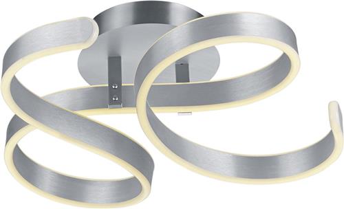 LED Plafondlamp - Plafondverlichting - Torna Frinco - 40W - Warm Wit 3000K - Dimbaar - Rond - Mat Grijs - Aluminium