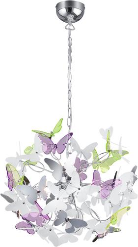 LED Hanglamp - Torna Baduli - G9 Fitting - 4-lichts - Rond - Glans Chroom - Aluminium