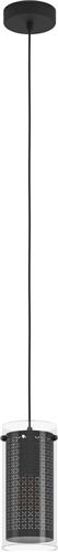 EGLO Pinto Textil 1 Hanglamp - E27 - Ø 12 cm - Zwart