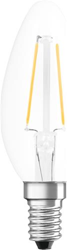 Ledvance Classic LED E14 Kaars Filament Helder 2.5W 250lm - 827 Zeer Warm Wit | Vervangt 25W
