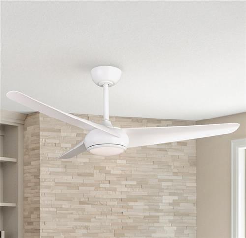 Plafondventilator wit incl. LED en afstandsbediening - Angin