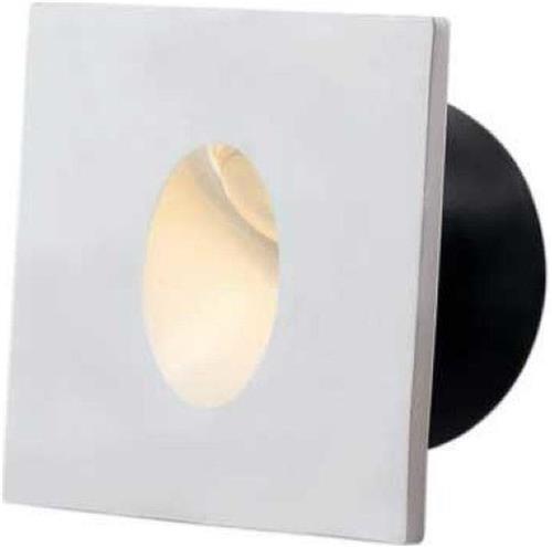 Inbouw witte LED-markering vierkant 3W 220V 34° IP20 voor trappen - Wit licht - Overig - Wit - Wit Neutre 4000K - 5500K - SILUMEN