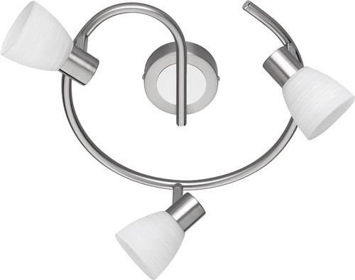 LED Plafondspot - Torna Caru - 9W - G9 Fitting - Warm Wit 3000K - 3-lichts - Dimbaar - Rond - Mat Nikkel - Aluminium