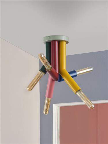LEDVANCE Decor Straw Ceiling 5XE27 Multicolor