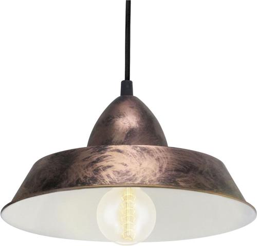 EGLO Vintage Auckland - Hanglamp - 1 Lichts - Ø260mm. - Koperkleurig