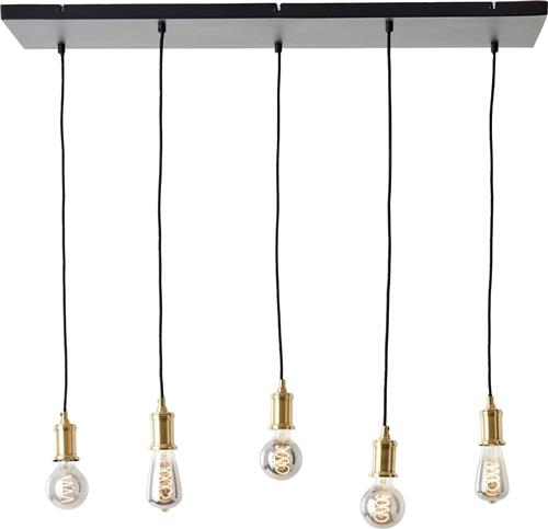 Brilliant Darcia - Hanglamp - E27 max 5x60W - Zwart