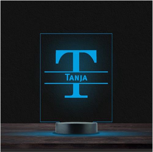 Led Lamp Met Naam - RGB 7 Kleuren - Tanja