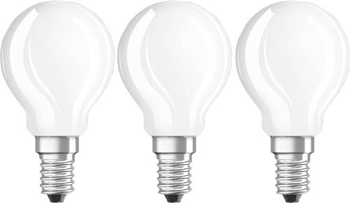 OSRAM 4058075819405 LED-lamp Energielabel E (A - G) E14 Kogel 4 W = 40 W Warmwit (Ø x l) 45 mm x 78 mm Filament / Retro-LED 3 stuk(s)