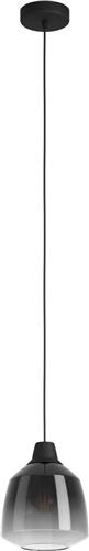 EGLO Sedbergh Hanglamp - E27 - Ø 20 cm - Zwart - Glas