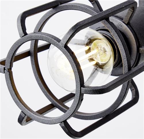 Brilliant Gwen - Plafondspot - E14 max 3x40W - Hout/Zwart