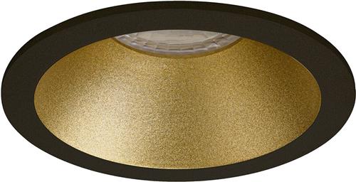 Premium Inbouwspot Warmglow Othman Goud, Zwart Verdiepte ronde spot Philips Warm Glow Met Philips LED