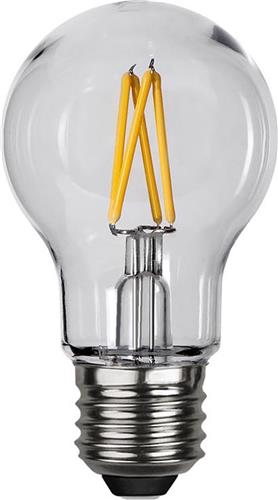 Star Trading LED lamp E27 A55 Buitenverlichting PC Afdekking Filament, polycarbonaat afdekking, warm wit, LED, 10 cm