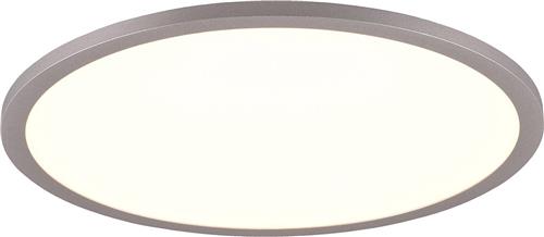 LED Plafondlamp - Trion Amira - 20W - Aanpasbare Kleur - Dimbaar - Afstandsbediening - Rond - Titaan - Metaal