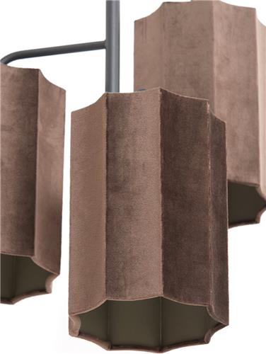 Light & Living - Hanglamp EDISA - Ø48x25cm - Bruin