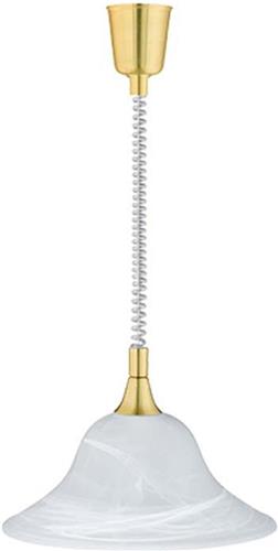 LED Hanglamp - Hangverlichting - Trion Voluna - E27 Fitting - Rond - Mat Goud - Aluminium