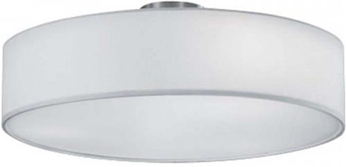 LED Plafondlamp - Plafondverlichting - Trion Hotia - E27 Fitting - 3-lichts - Rond - Mat Wit - Aluminium