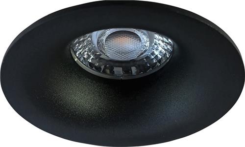 Spot Armatuur GU10 - Proma Nora Pro - GU10 Inbouwspot - Rond - Zwart - Aluminium - Ø82mm