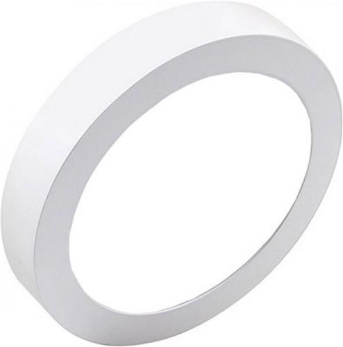 LED Downlight Pro - Aigi - Opbouw Rond 20W - Helder/Koud Wit 6000K - Mat Wit - Ø247mm