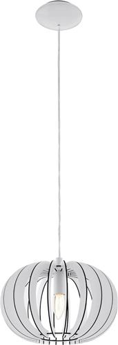 EGLO Stellato Hanglamp - E27 - Staal;Hout - Wit